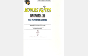 Moules frites 3 février, venez nombreux !