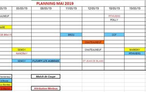 planning mini bus MAI 2019