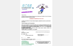 Tournoi RCBB: U13 et U15