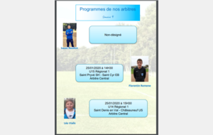 programme des arbitres 