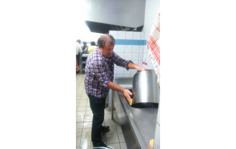 Le Président en plein boulot...