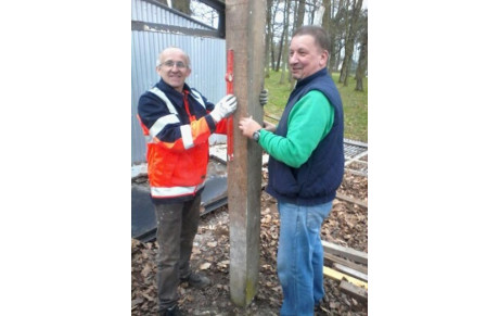 Laurent et Pascal en plein travaux