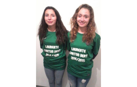 Laurine et Camille carton vert