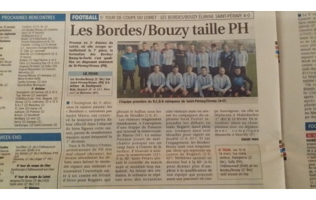 Article Journal de Gien: coupe du loiret