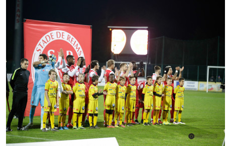 Les U11 avec les joueurs de l'USO .....