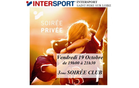 Soirée Clubs Inter Sport St Père sur Loire