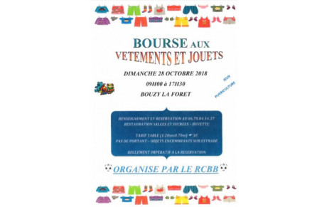 BOURSE AUX VÊTEMENTS &amp; JOUETS