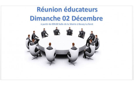 Réunion Educateurs