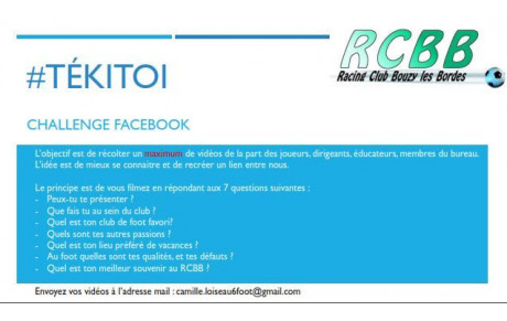 Challenge facebook RCBB