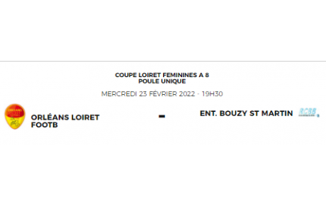 Nos féminines en coupe du Loiret à 8 !