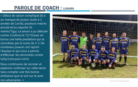 Parole de coach loisirs